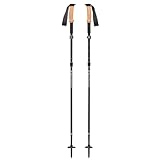 Black Diamond Wanderstöcke Alpine FLZ / Faltbare, einstellbare Trekkingstöcke aus Aluminium mit weichem Korkgriff und Klemmverschluss, 110 cm