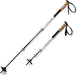 Black Diamond Wanderstöcke Alpine Carbon Cork / Verstellbare Trekkingstöcke aus Karbon mit weichen Kork-Griffen und austauschbaren Tellern, One Size